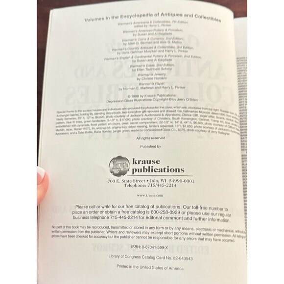 Warman's Antiques & Collectibles Price Guide 32nd Edition By Ellen T Schroy 1998 - Picture 5 of 8